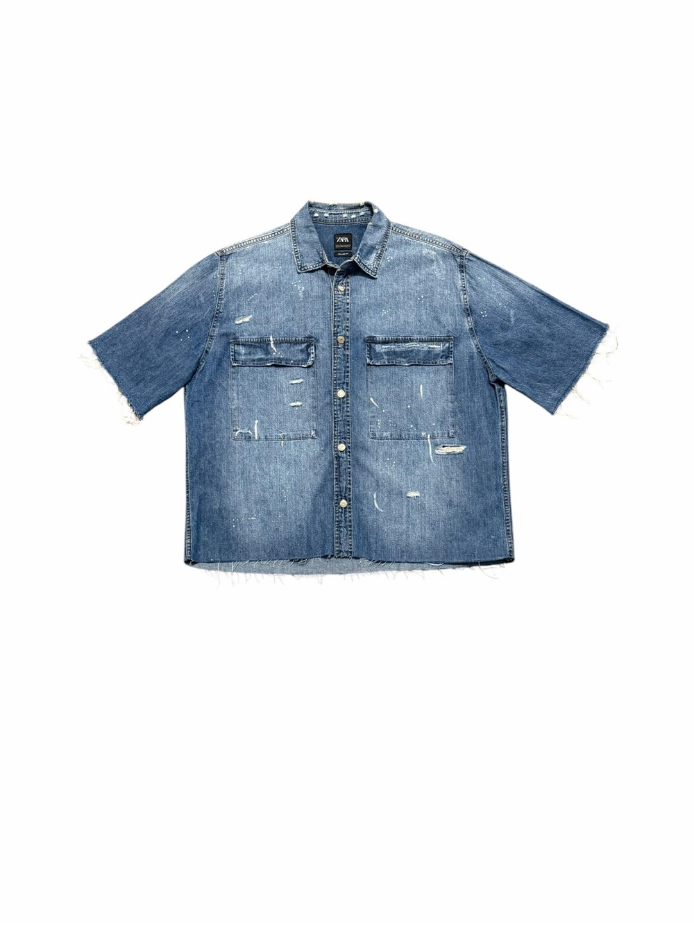 Zara Men’s Denim Button Up Shirt